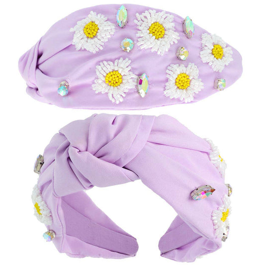 Daisy Headband in Lavender