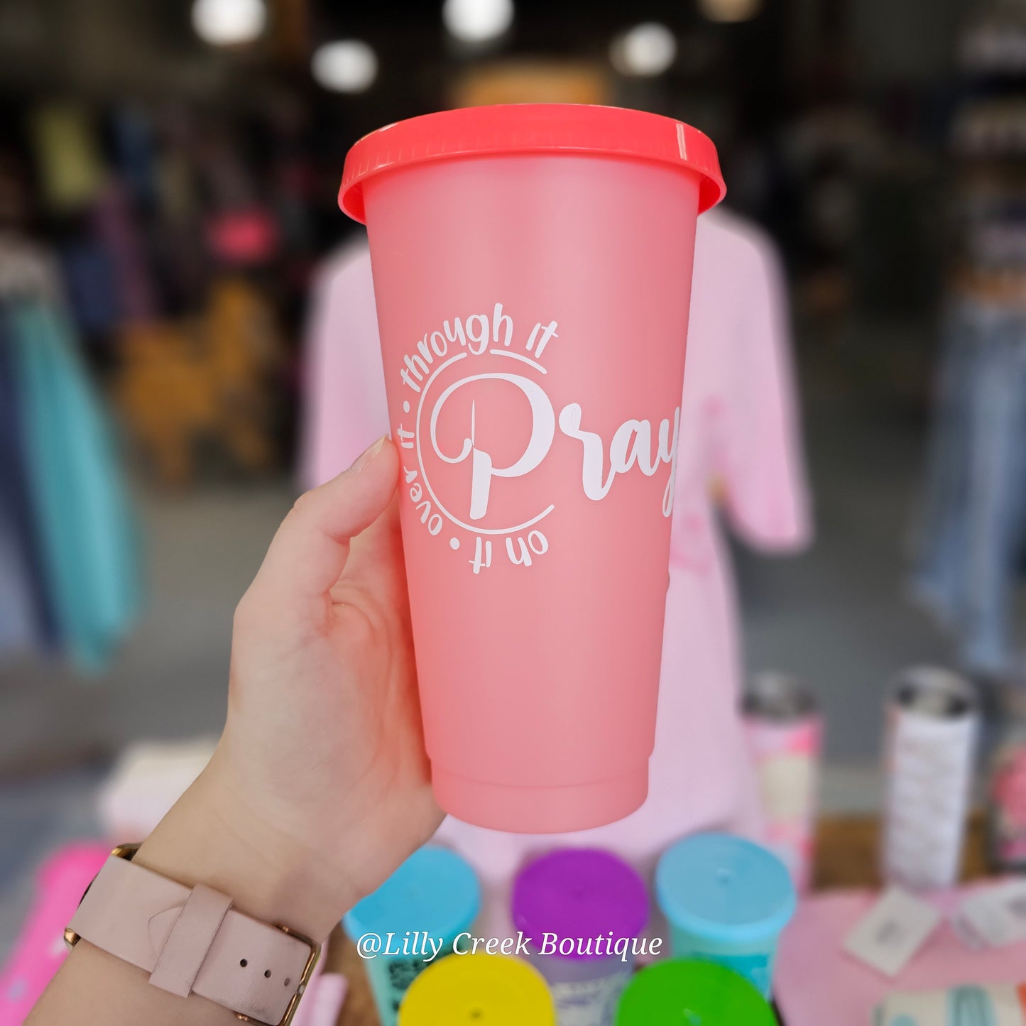 PRAY on it Color Changing Cup