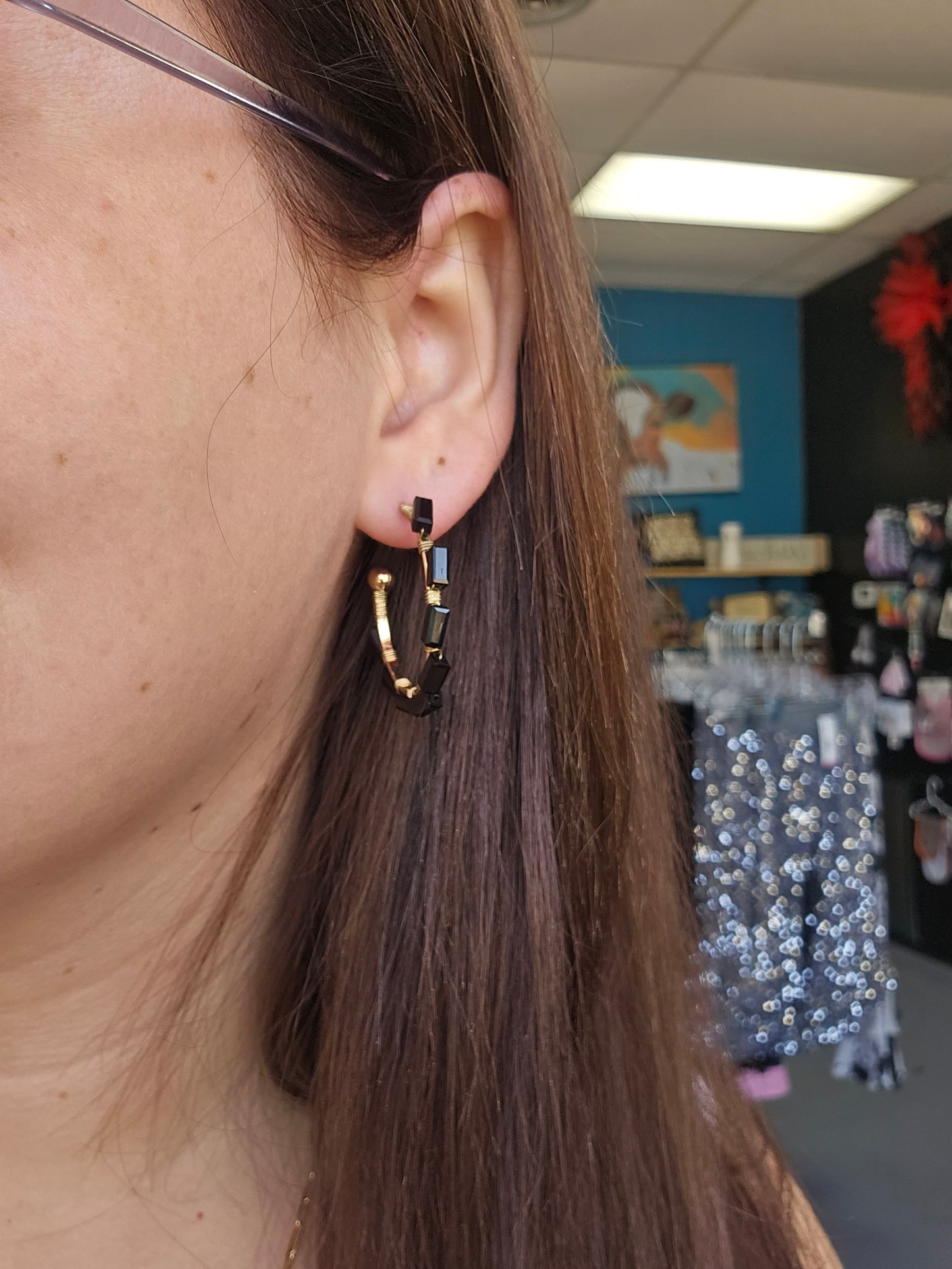 Sierra Earrings in Black