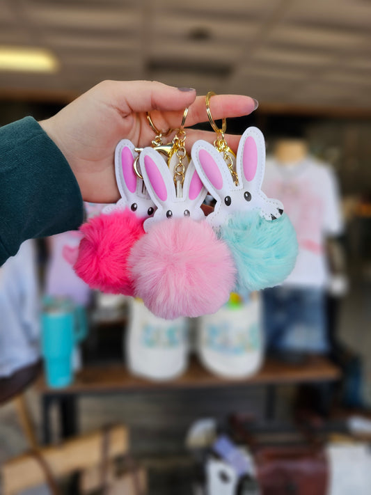 Easter Bunny Keychains with Monogram