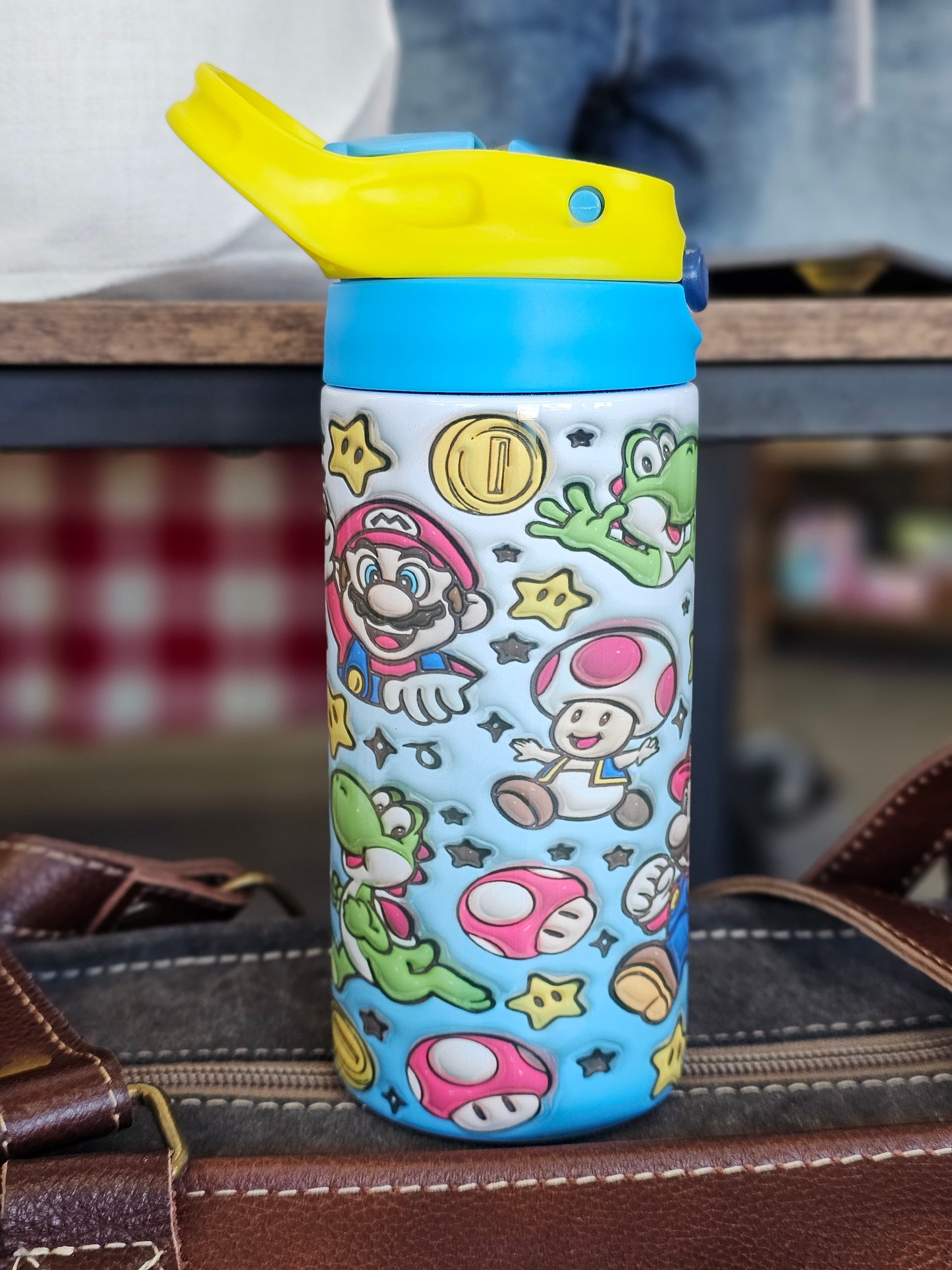 Mario 12oz Kids Water Bottle Tumbler