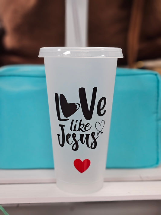 Love Like Jesus Cold Cup Tumbler