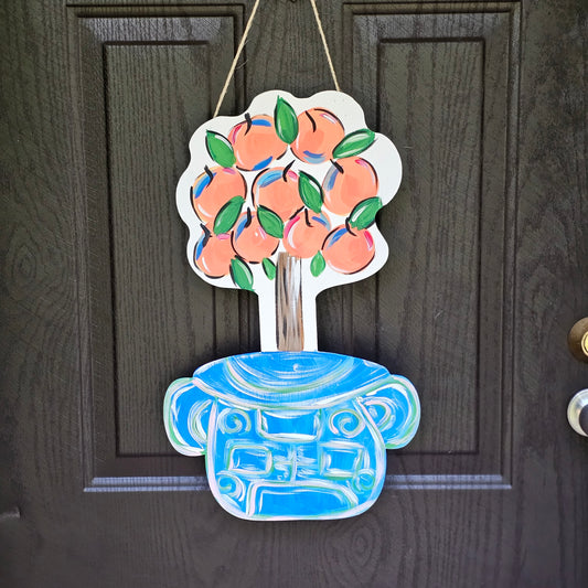 Peach Tree Door Hanger