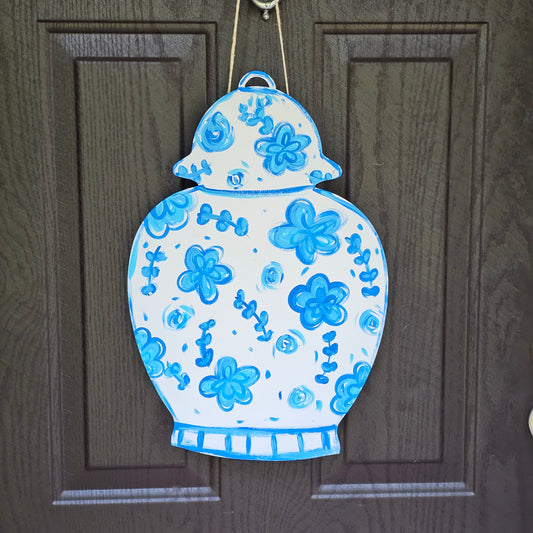 Chinoiserie Vase Door Hanger