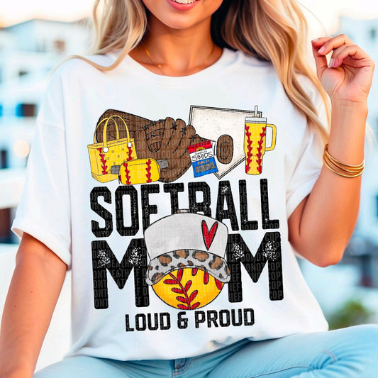 Softball Mom Loud & Proud Tee