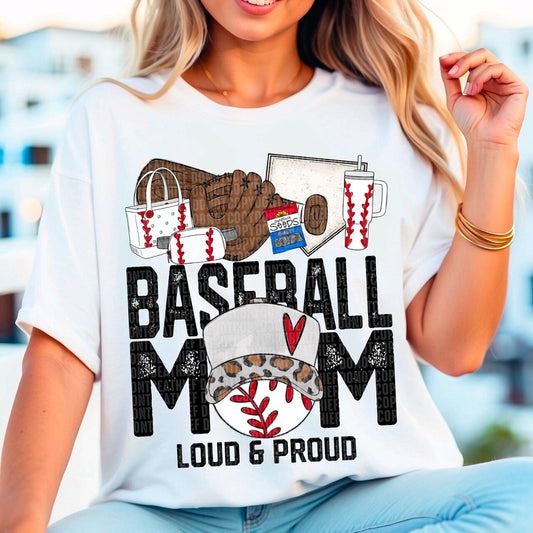 Baseball Mom Loud & Proud Tee