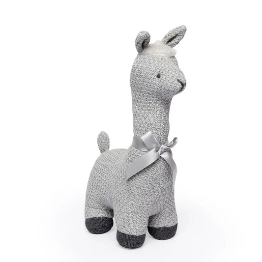 Cable Knit Grey Llama