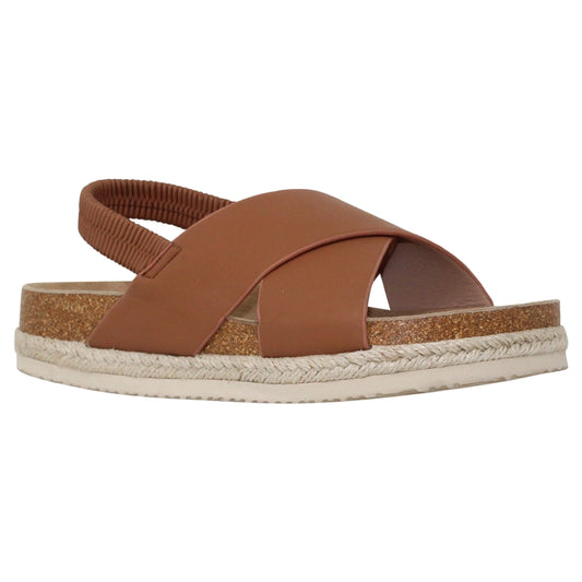 Classic Platform Sandals in Tan