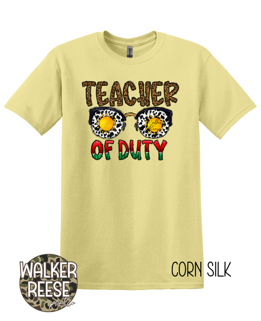 Teacher Off Duty Summer Tee