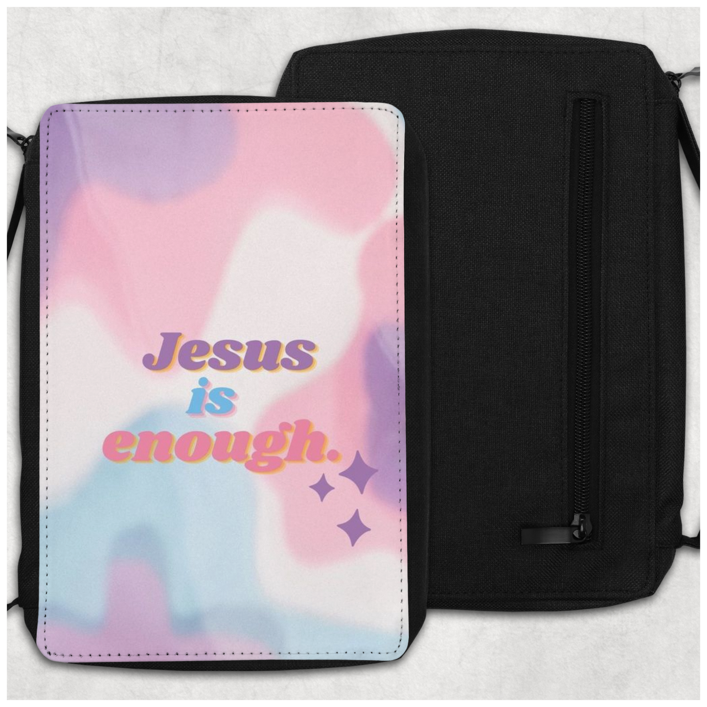Jesus is Enough Pastel Bible Cover