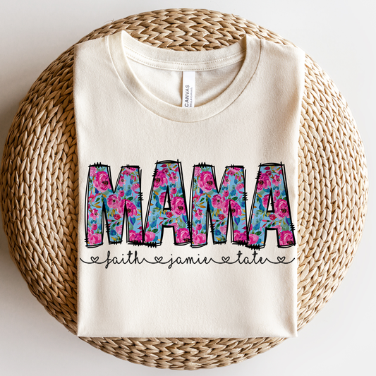 Spring Floral Mama Tee