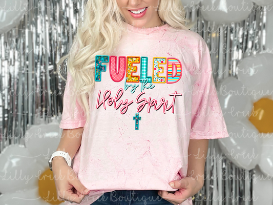 Fueld By the Holy Spirit Comfort Color Color Blast Tee