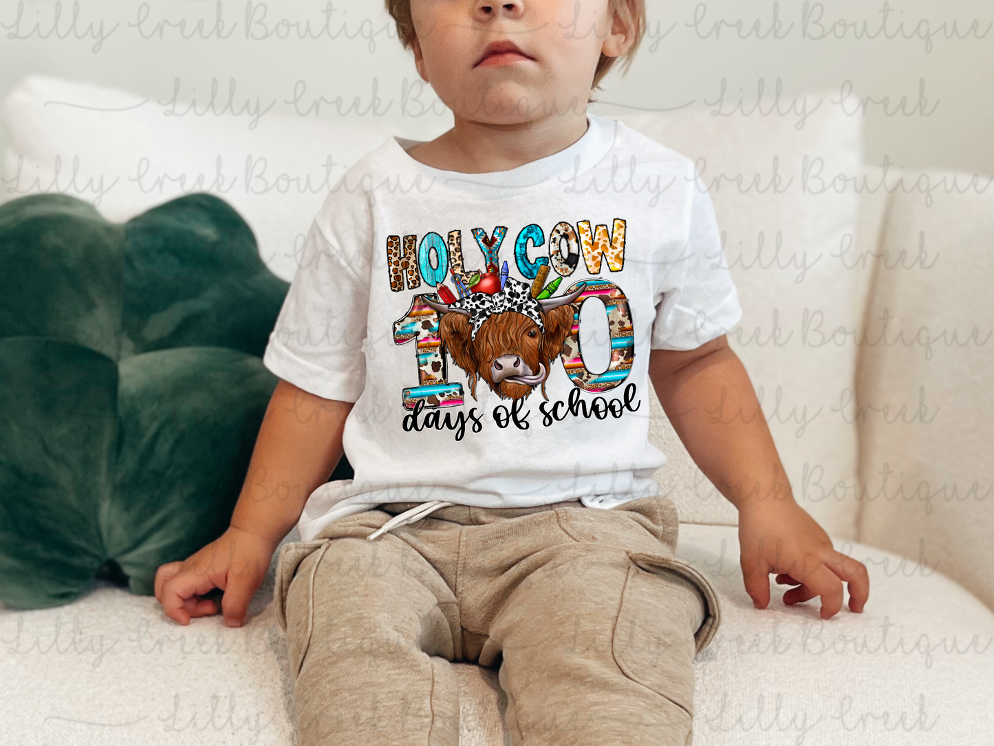 Holy Cow 100 Days of School Tee