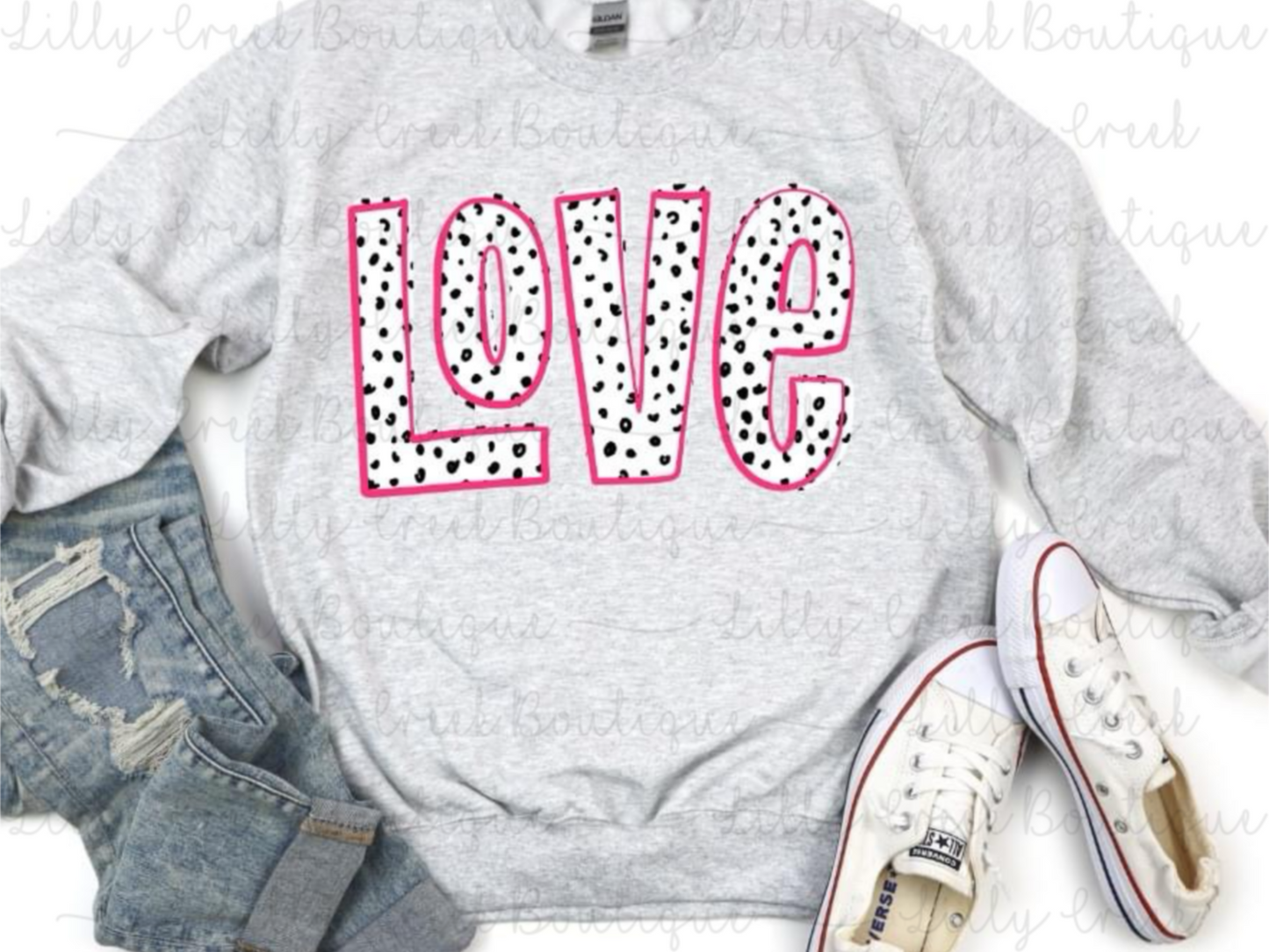 Spotted LOVE Sweatshirt