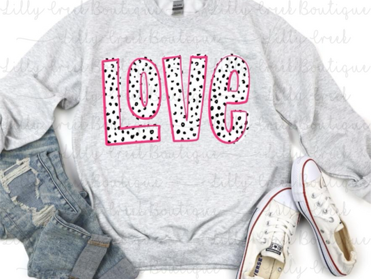 Spotted LOVE Sweatshirt