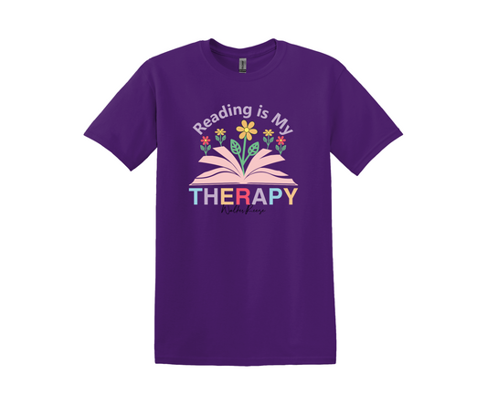 Reading is My Therapy Tee