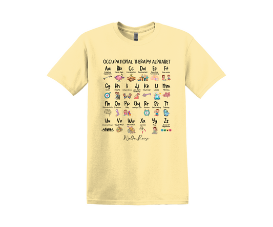 Occupational Therapy Alphabet Tee