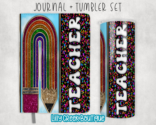 Confetti Rainbow Teacher Duo Gift Set