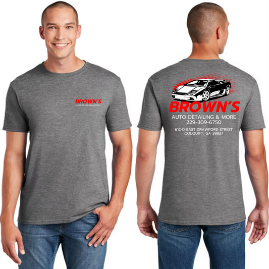 BROWN'S AUTO DETAILING BUSINESS TEE