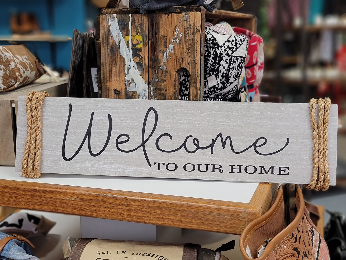 WELCOME to our home sign