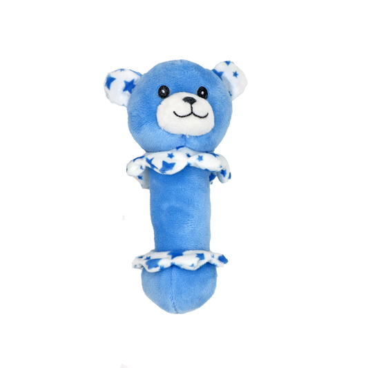 Blue Bear Rattle Activity Toy