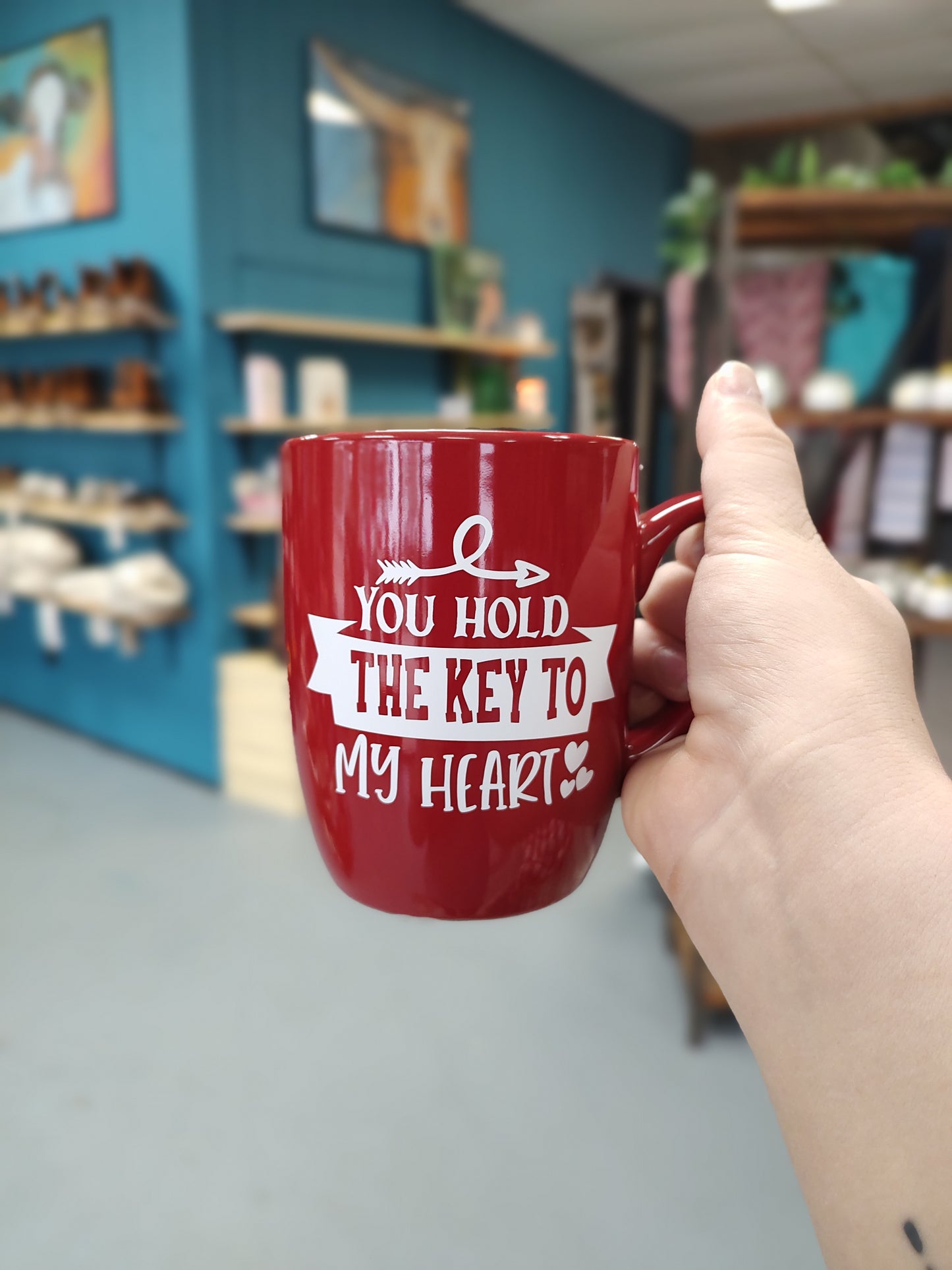 You Hold the Key to My Heart Mug | Red