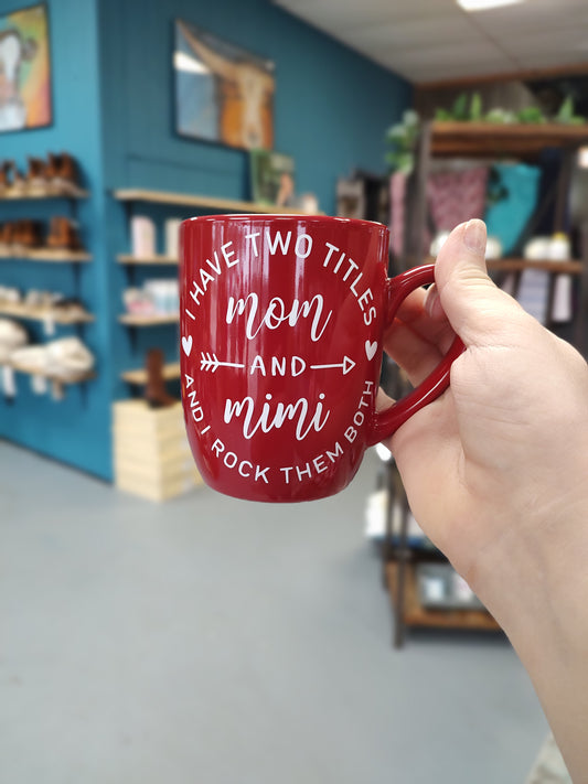 Mom & Mimi Coffee Mug | Red